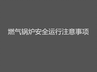 [视频]燃气锅炉安全运行注意事项