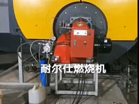 [视频]辽宁丹东制药厂6吨锅炉安装燃油燃烧机