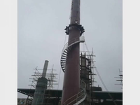 [视频]西咸高架安装桥架说明 #高架安装桥架 #锅炉烟囱新建