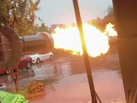 [视频]00:08 绿林科技低氮燃烧器20吨油机点火成功