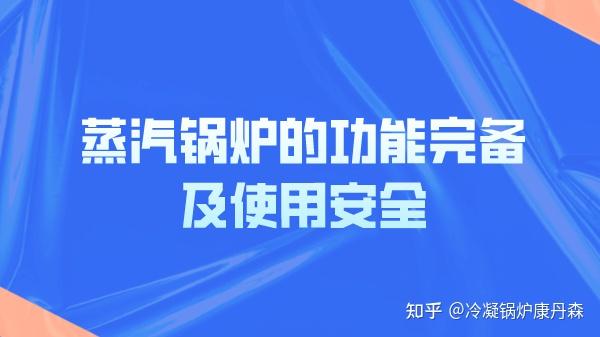 蒸汽锅炉的功能完备及使用安全