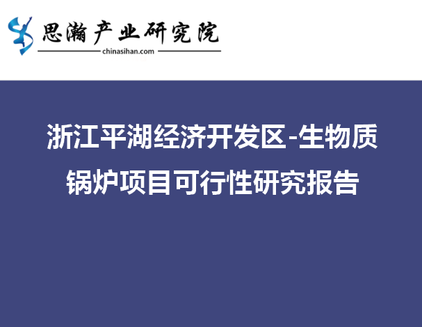 浙江平湖经济开发区-生物质锅炉项目可行性研究报告