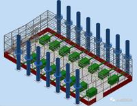 【工程机械】蒸汽锅炉厂房模型3D图纸 STP格式