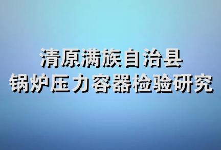 清原满族自治县锅炉压力容器检验研究所