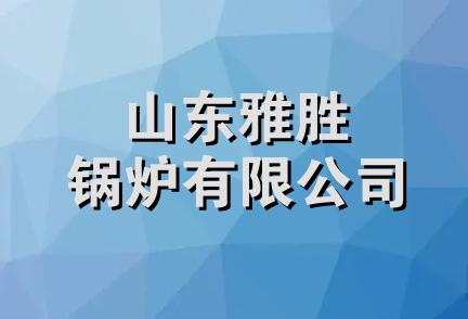 山东雅胜锅炉有限公司