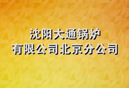 沈阳大通锅炉有限公司北京分公司