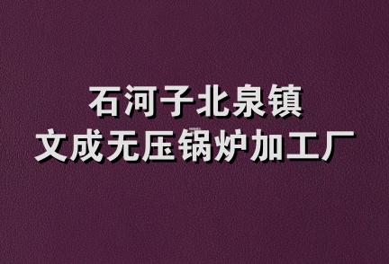 石河子北泉镇文成无压锅炉加工厂