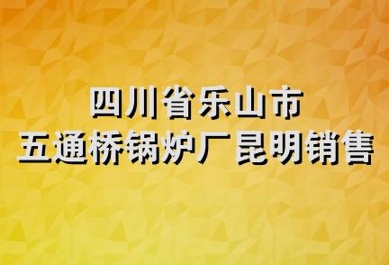 四川省乐山市五通桥锅炉厂昆明销售部