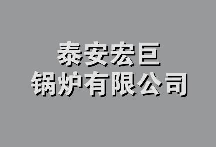 泰安宏巨锅炉有限公司