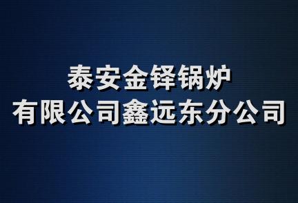 泰安金铎锅炉有限公司鑫远东分公司