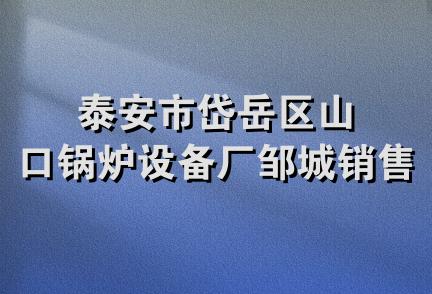 泰安市岱岳区山口锅炉设备厂邹城销售部