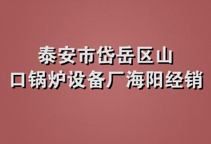 泰安市岱岳区山口锅炉设备厂海阳经销部