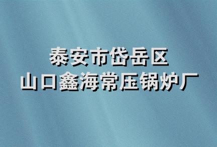 泰安市岱岳区山口鑫海常压锅炉厂