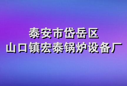 泰安市岱岳区山口镇宏泰锅炉设备厂