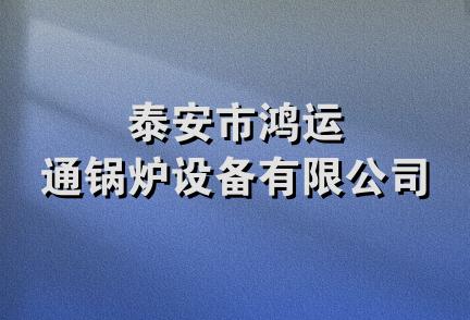 泰安市鸿运通锅炉设备有限公司