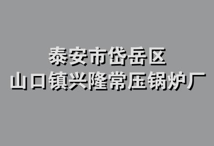 泰安市岱岳区山口镇兴隆常压锅炉厂