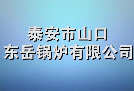 泰安市山口东岳锅炉有限公司