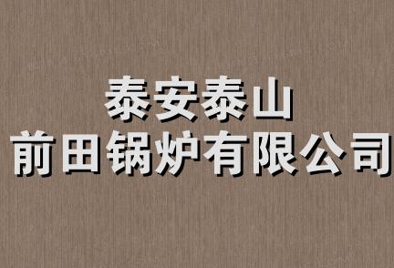 泰安泰山前田锅炉有限公司