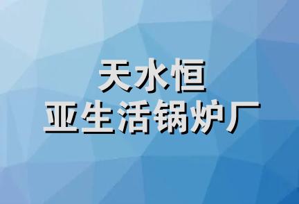 天水恒亚生活锅炉厂