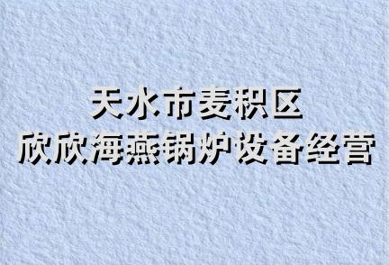 天水市麦积区欣欣海燕锅炉设备经营部