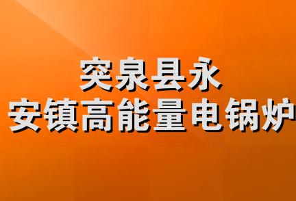 突泉县永安镇高能量电锅炉