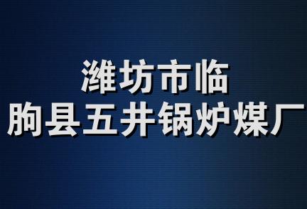 潍坊市临朐县五井锅炉煤厂