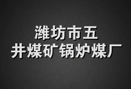 潍坊市五井煤矿锅炉煤厂