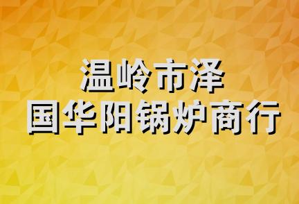 温岭市泽国华阳锅炉商行