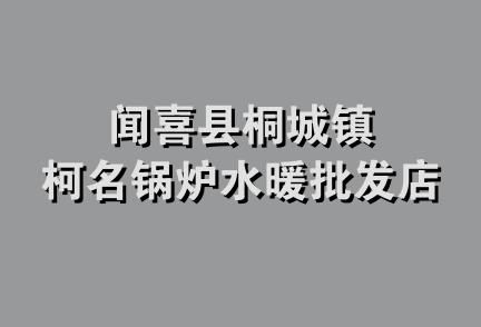 闻喜县桐城镇柯名锅炉水暖批发店