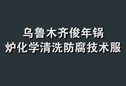 乌鲁木齐俊年锅炉化学清洗防腐技术服务部