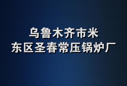 乌鲁木齐市米东区圣春常压锅炉厂