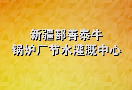 新疆鄯善泰牛锅炉厂节水灌溉中心