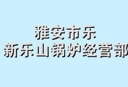 雅安市乐新乐山锅炉经营部