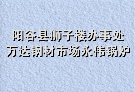 阳谷县狮子楼办事处万达钢材市场永伟锅炉销售门市部