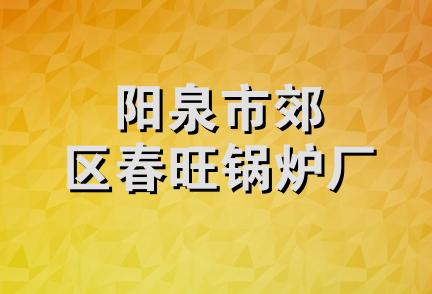 阳泉市郊区春旺锅炉厂