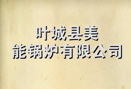 叶城县美能锅炉有限公司