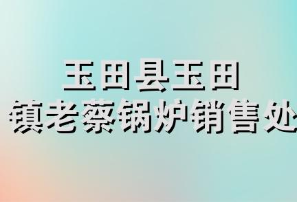 玉田县玉田镇老蔡锅炉销售处