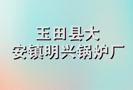 玉田县大安镇明兴锅炉厂