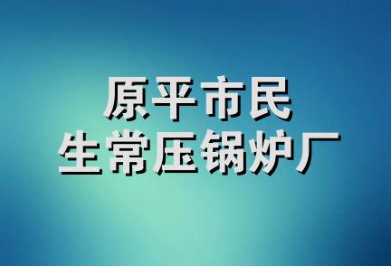 原平市民生常压锅炉厂