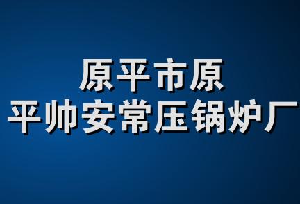 原平市原平帅安常压锅炉厂