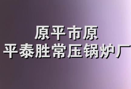 原平市原平泰胜常压锅炉厂