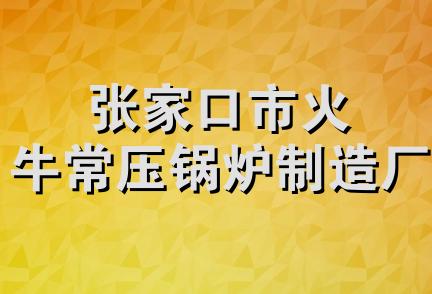 张家口市火牛常压锅炉制造厂