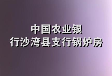 中国农业银行沙湾县支行锅炉房