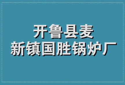 开鲁县麦新镇国胜锅炉厂