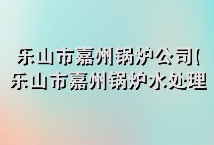 乐山市嘉州锅炉公司(乐山市嘉州锅炉水处理技术服务中心)