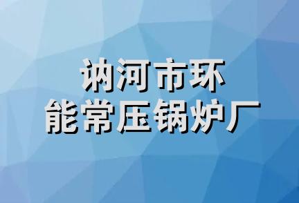 讷河市环能常压锅炉厂