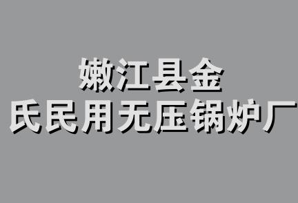 嫩江县金氏民用无压锅炉厂