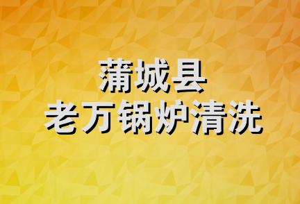 蒲城县老万锅炉清洗