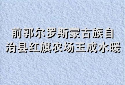 前郭尔罗斯蒙古族自治县红旗农场玉成水暖锅炉商店