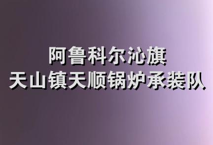 阿鲁科尔沁旗天山镇天顺锅炉承装队